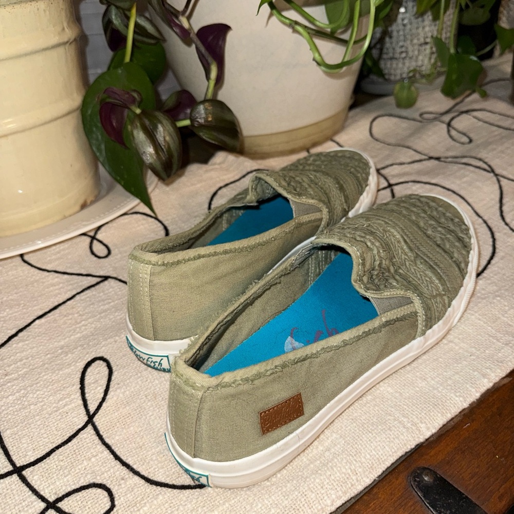 Blowfish Olive Green Slip-On Sneakers - Picture 2 of 4